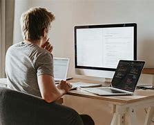 Image result for Person On Computer at Home