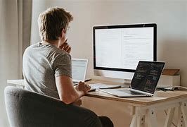 Image result for Man Sitting at Computer