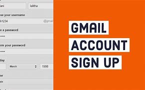 Image result for Gmail Account Sign Up