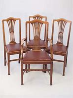 Image result for Antique Oak Dining Room Chairs