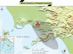 Image result for Pompeii Location Map