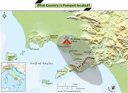 Image result for Location of Pompeii On Map of Italy