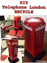 Image result for London Phone Box Craft to Print for Kids