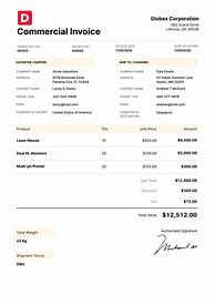 Image result for Examples of Service Invoices