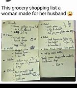 Image result for Grocery List Meme