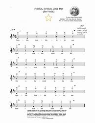 Image result for Twinkle Little Star Violin Sheet Music