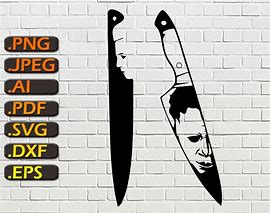 Image result for Michael Myers with Knife SVG