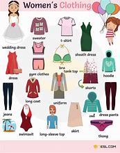 Image result for 5 Different Types of Clothes