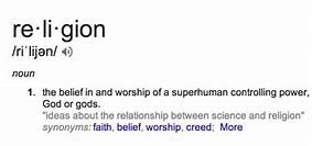 Image result for Religion Definition