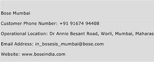 Image result for Bose Phone Number