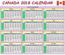 Image result for Canadian Calendar 2012