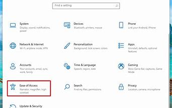 Image result for Ease of Access Mouse Settings