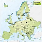 Image result for Map of Europe with Capital Cities and Sea for Kids