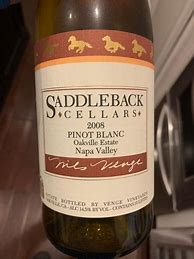 Image result for Saddleback Pinot Blanc