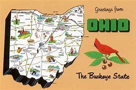 Image result for Ohio Map with Pins in Cities