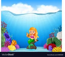 Image result for Mermaid Holding Shell