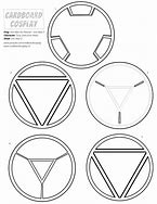 Image result for Iron Man Arc Reactor Template