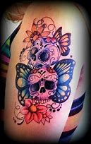 Image result for Girly Skull Tattoo Stencils