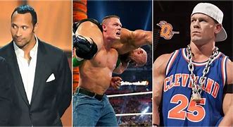 Image result for Dwayne Johnsn beside John Cena