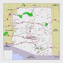 Image result for Arizona Tourist Map