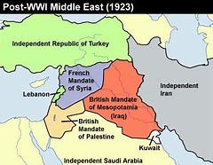 Image result for Middle East Map After WW2
