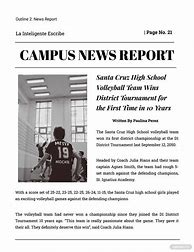 Image result for News Report Examples for Students