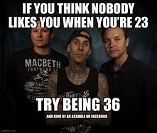 Image result for Blink 182 Old Person Meme