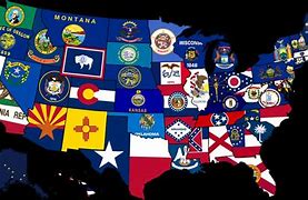 Image result for Us State Flag Map