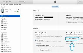 Image result for Backup iPhone On iTunes