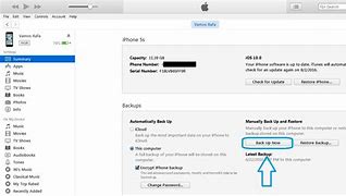 Image result for Back Up Phone From iTunes