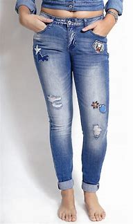 Image result for Ripped Jeans with Patches