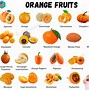 Image result for Orange Colored Fruit Names