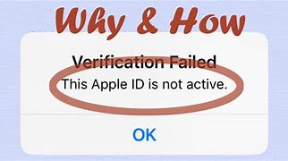 Image result for Apple ID Is Not Active
