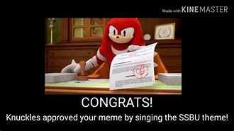 Image result for Knuckles Approved Meme