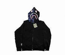 Image result for Black BAPE Hoodie with Blue Dots