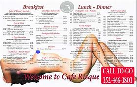 Image result for Risque Cafe Menu Boards