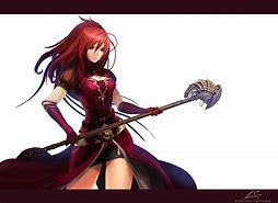 Image result for Anime Girl with Staff