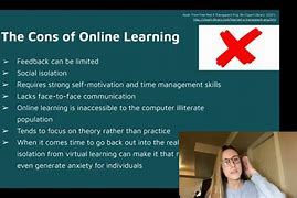Image result for Creative Project On Pros and Cons of Online Learning