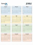 Image result for 1991 Calendar with Holidays