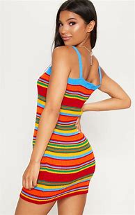 Image result for Rainbow Striped Dress