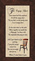 Image result for The Empty Chair Poem for Class Reunion