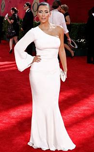 Image result for Kim Kardashian White Gown