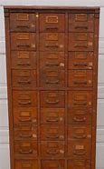 Image result for Old Mail File Box with Drawers