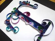 Image result for Paper Quilling Letter T