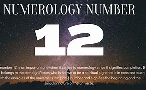 Image result for Numerology Number 12