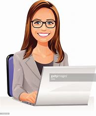 Image result for Girl with Laptop Clip Art