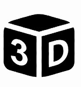 Image result for 3D Icon Black