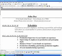 Image result for Scheduler Resume Examples