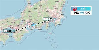 Image result for Osaka to Tokyo Flight Path