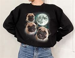 Image result for T-Shirt with Pug and the Moon